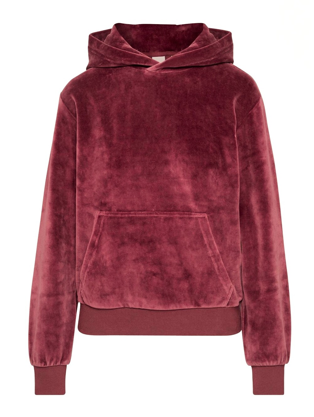 Aritzia TNA 2 Piece Velour Set Hoodie & Jogger Sweatpants Burgundy Size Small